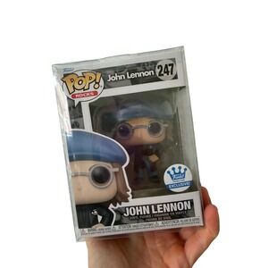 Funko Pop Rocks John Lennon 247 Funko Exclusive Vinyl Figure NYC Beret New